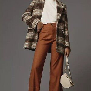 NWT Anthropologie Colette Pant — Rust Orange, Brown— Size 30 Tall